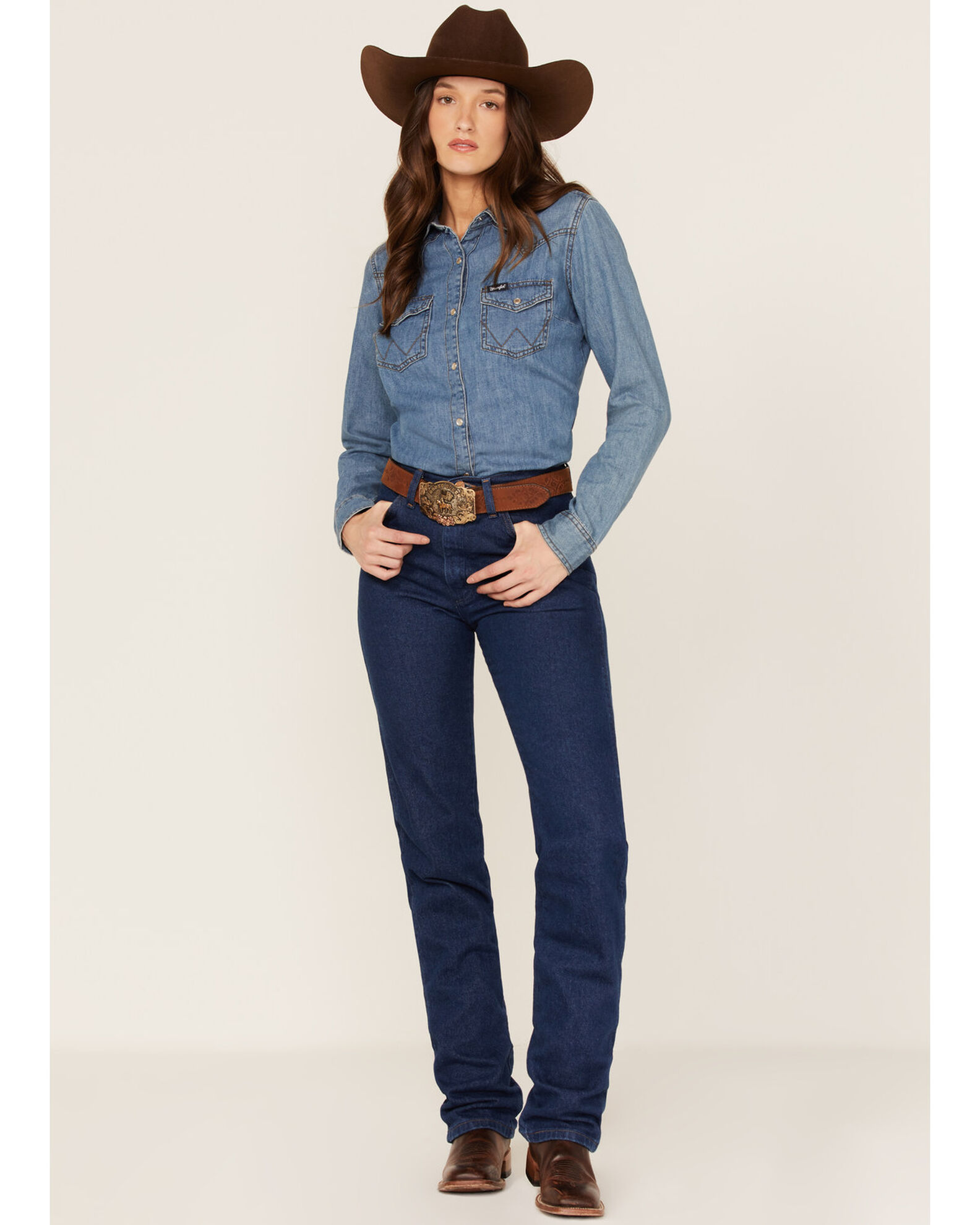regnskyl bifald pen Wrangler Women's Prewashed Cowboy Cut Slim Fit Jeans | Boot Barn