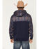 Image #4 - Hooey Men's Jimmy Southwestern Block Hooded Pullover, Navy, hi-res