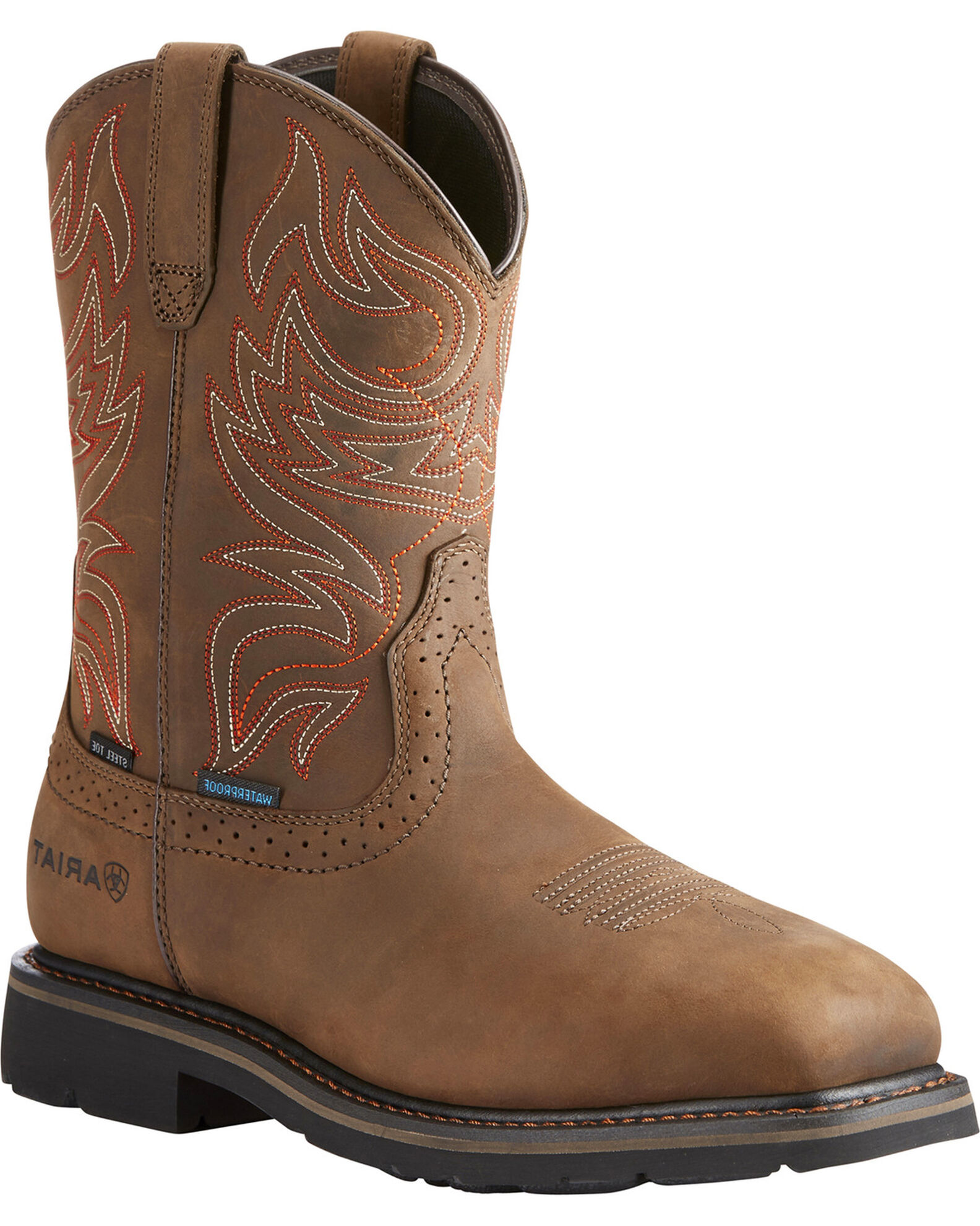 Ariat Men s Brown Sierra Delta H20 Work Boots Steel Toe Boot Barn