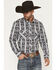 Image #1 - Rock & Roll Denim Men's Southwestern Print Long Snap Stretch Western Shirt, Black, hi-res