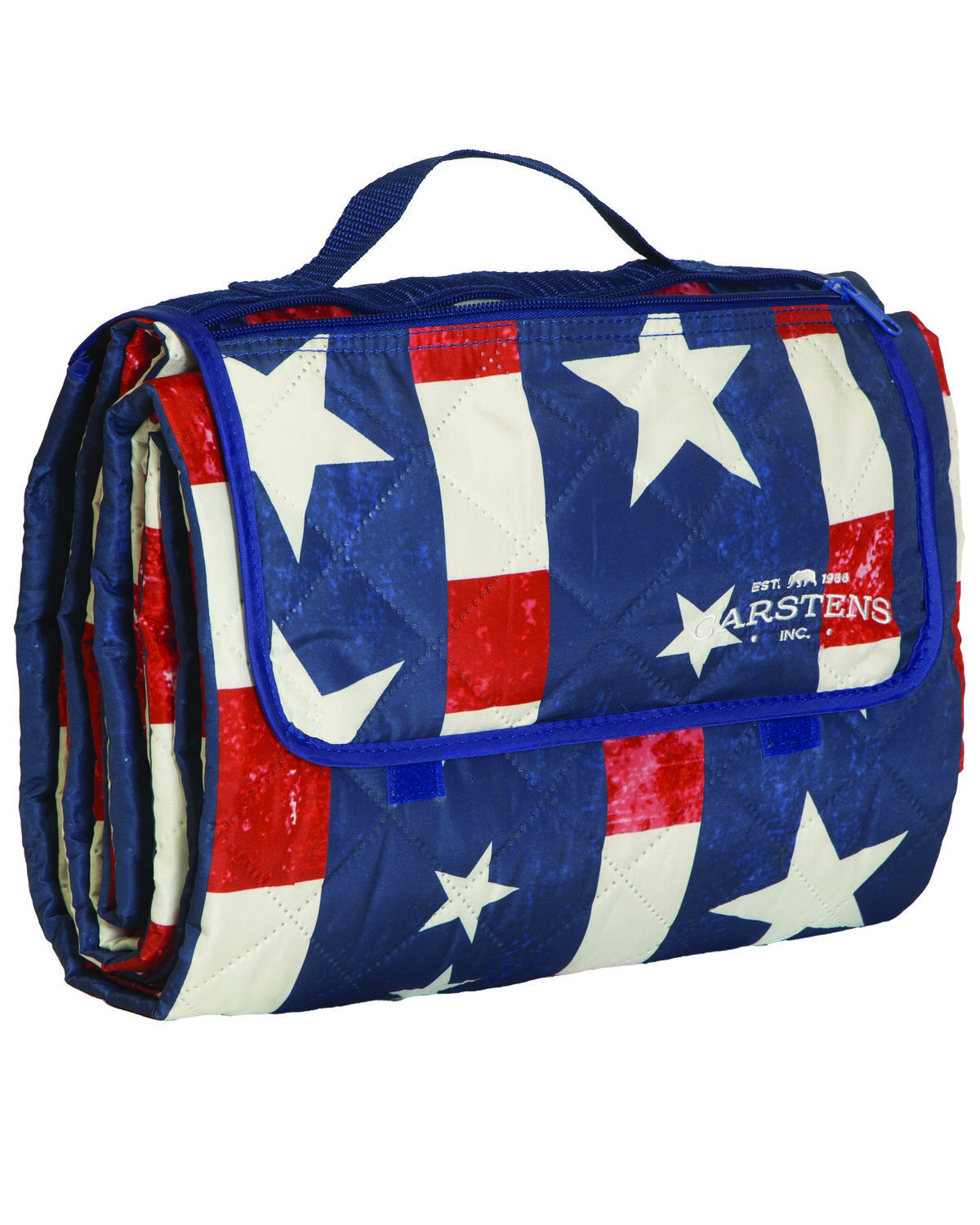 Image #2 - Carstens Home American Plaid Print Picnic Blanket, Multi, hi-res