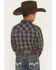 Image #4 - Cody James Boys' Warriors Way Plaid Print Long Sleeve Snap Western Shirt, Dark Blue, hi-res