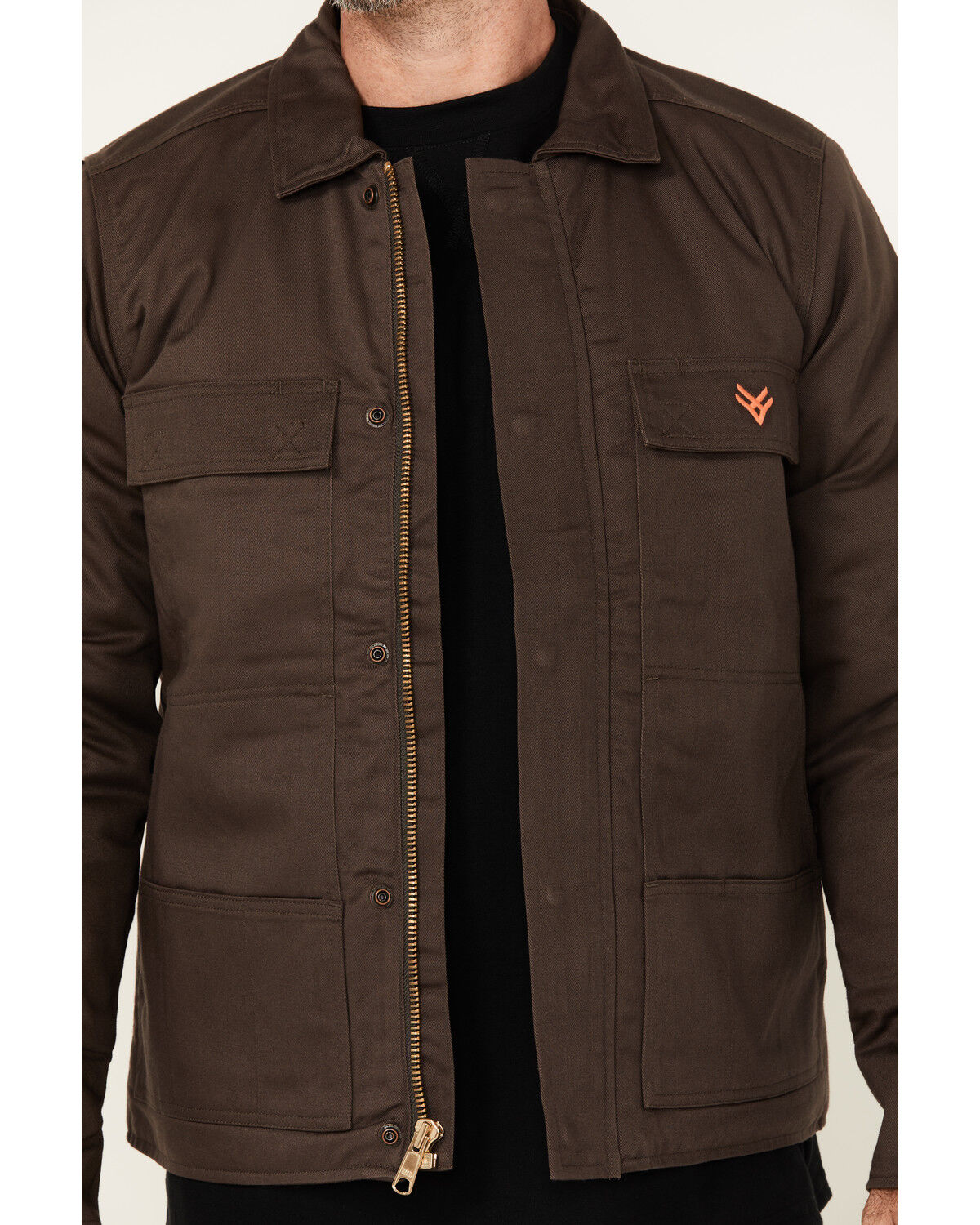 Image #2 - Hawx Men's FR Solid Car Coat, Brown, hi-res