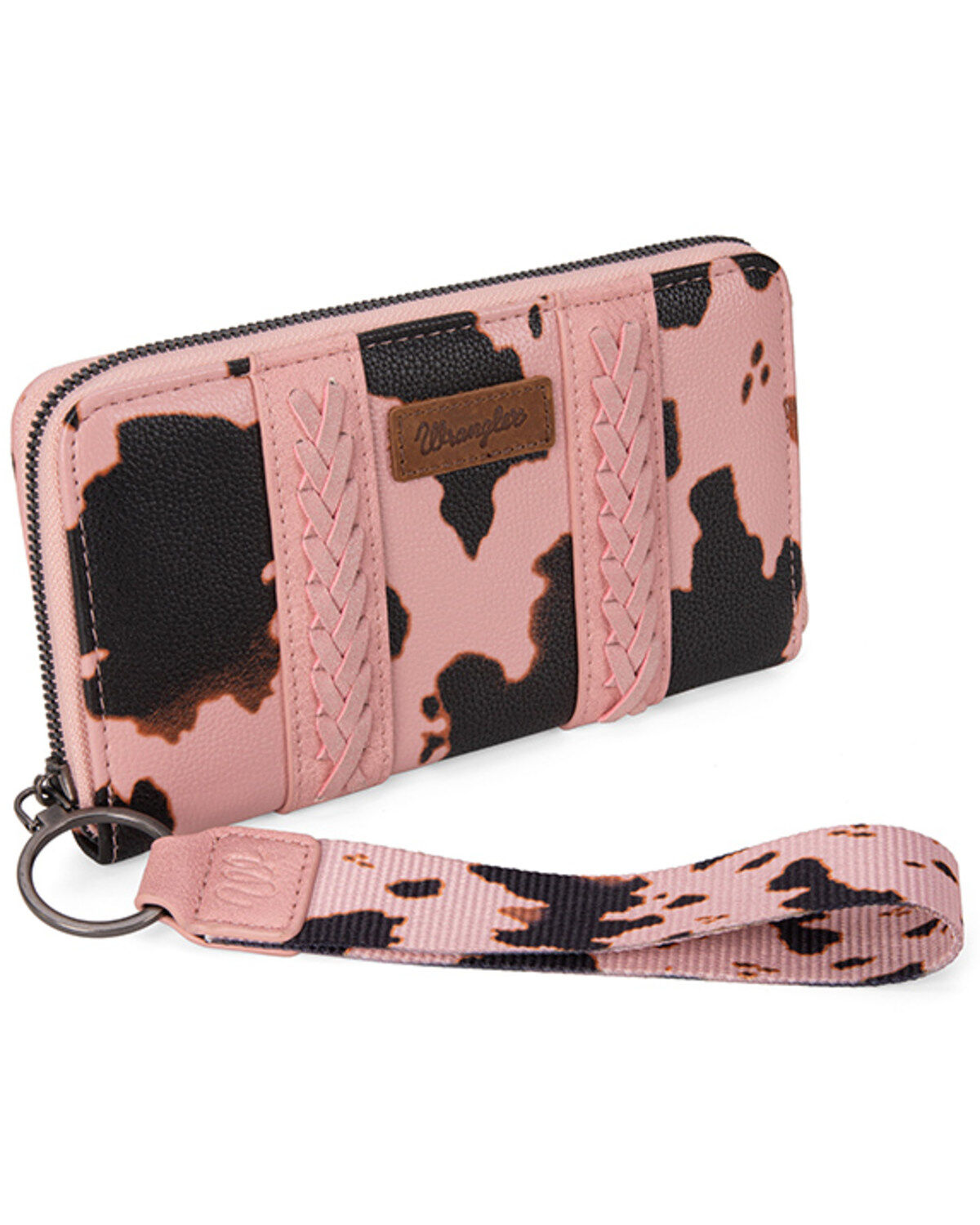 Image #2 - Wrangler Women's Cow Print Wallet, Pink, hi-res