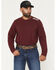 Image #2 - Ariat Men's Boot Barn Exclusive FR Work Hard Live Free Long Sleeve Work T-Shirt, Burgundy, hi-res