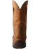 Image #4 - Twisted X Men's 11" Pull On Waterproof Moc Work Boots - Soft Toe, Brown, hi-res