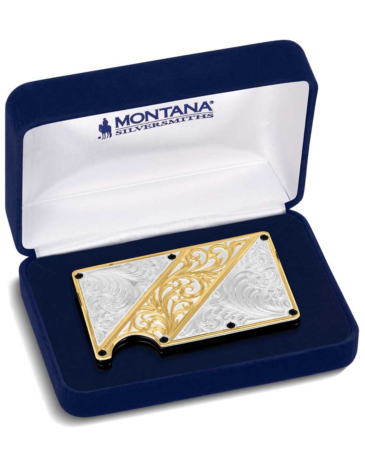 Image #3 - Montana Silversmiths Men's Gold Hour Credit Card and Cash Case, Multi, hi-res