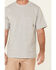 Hawx Men's Solid Light Gray Forge Short Sleeve Work Pocket T-Shirt - Tall, Light Grey, hi-res