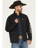 Image #1 - Ariat Men's Logo Concealed Carry Softshell Jacket, Black, hi-res
