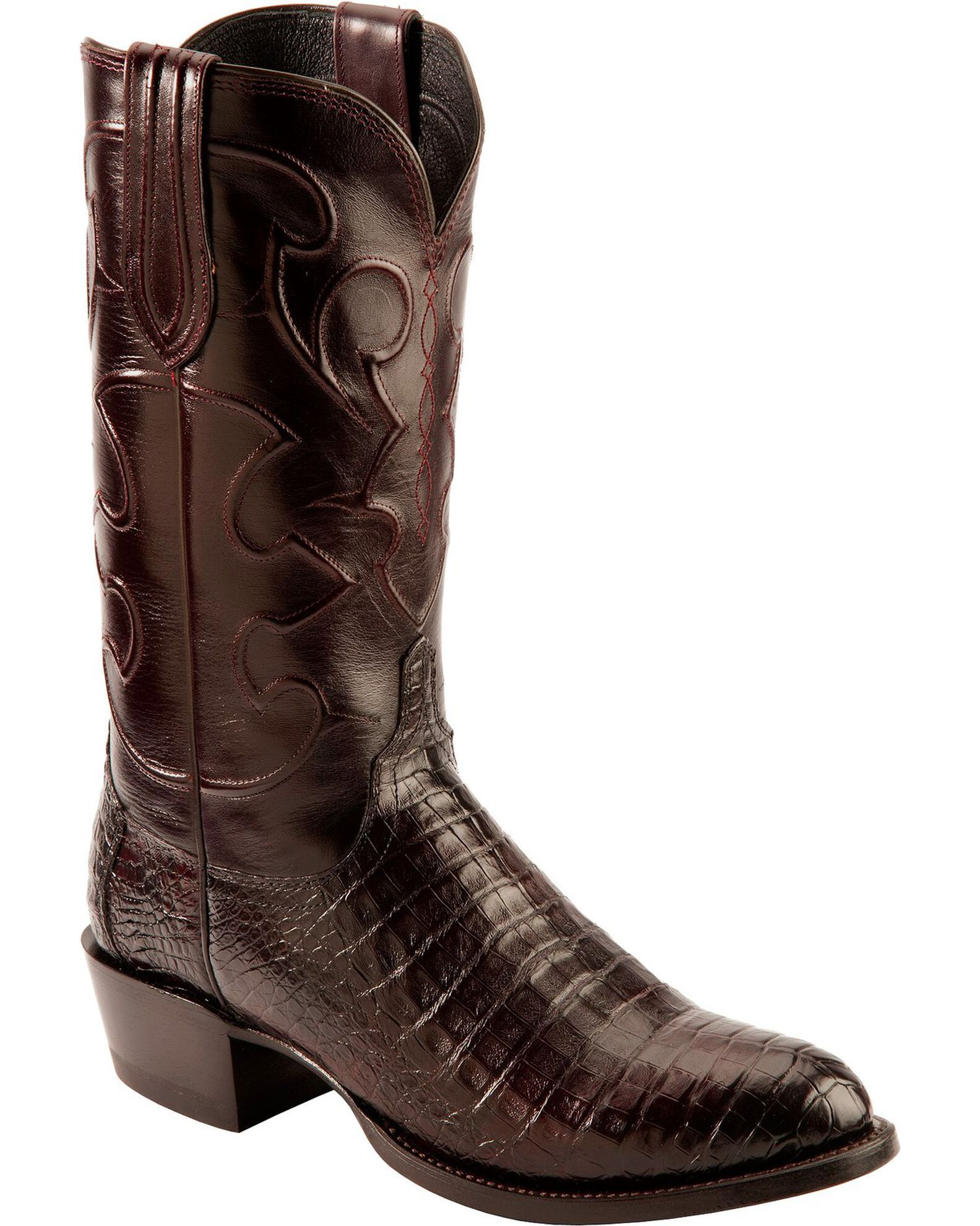 Lucchese crocodile belly boots best sale