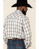 Resistol Men's White North Plaid Long Sleeve Western Shirt , White, hi-res