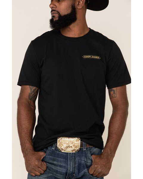 Cody James Men's Black Snake Buckle Graphic T-Shirt , Black, hi-res