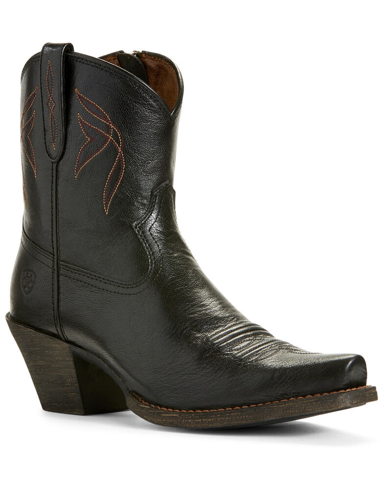 snip toe western booties