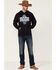 Cowboy Hardware Men's Navy Breed Graphic Hooded Sweatshirt , Navy, hi-res