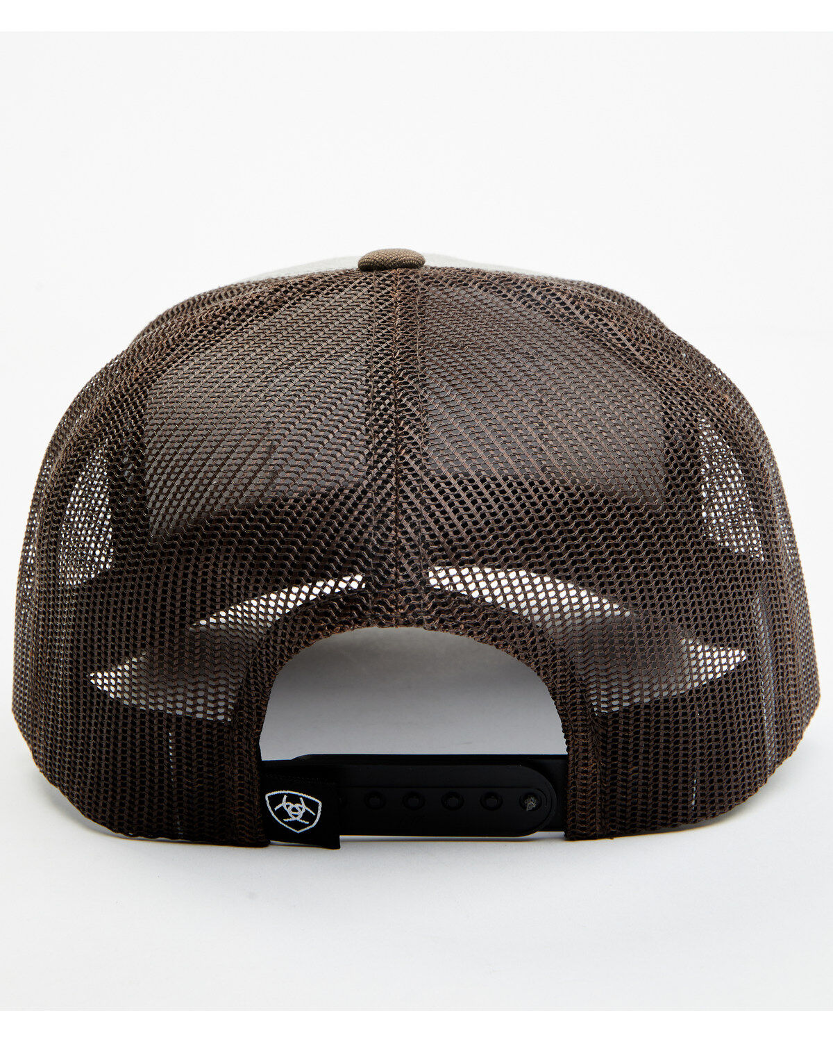 Image #3 - Ariat Men's Suede Patch Trucker Cap, Brown, hi-res