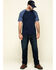 Image #6 - Hawx Men's Navy Midland Short Sleeve Baseball Work T-Shirt - Tall , Navy, hi-res