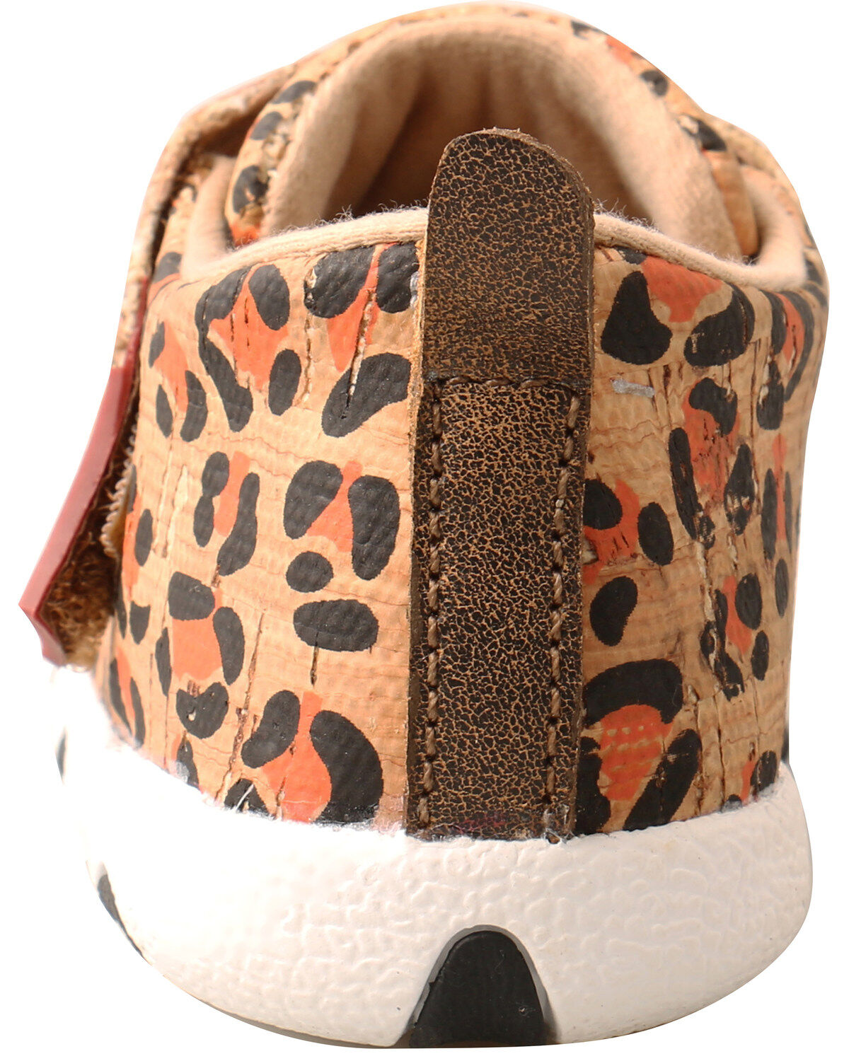 Image #4 - Twisted X Infant Girls' Leopard Print Driving Mocs, Tan, hi-res