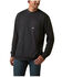 Image #1 - Ariat Men's Rebar Cotton Strong Stacking Dimes Long Sleeve Graphic T-Shirt, Black, hi-res