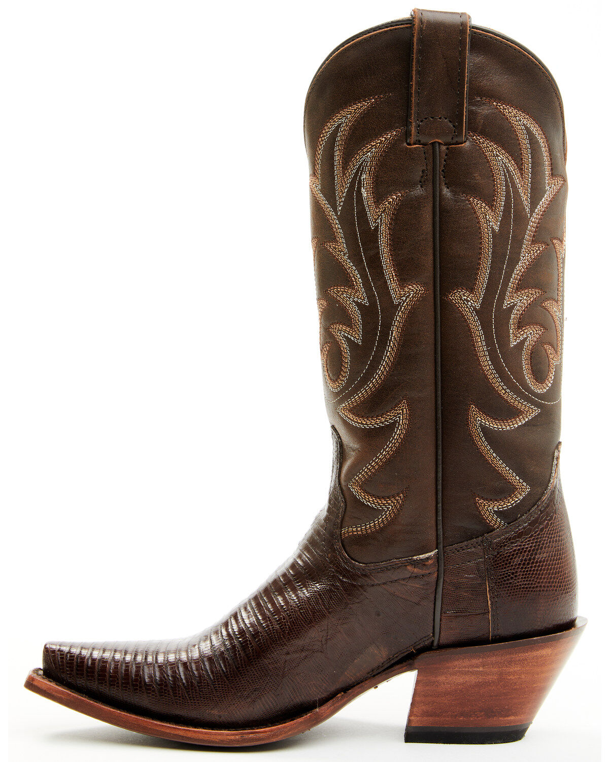 Image #3 - Shyanne Women's Cocoa Exotic Lizard Western Boots - Snip Toe, Brown, hi-res