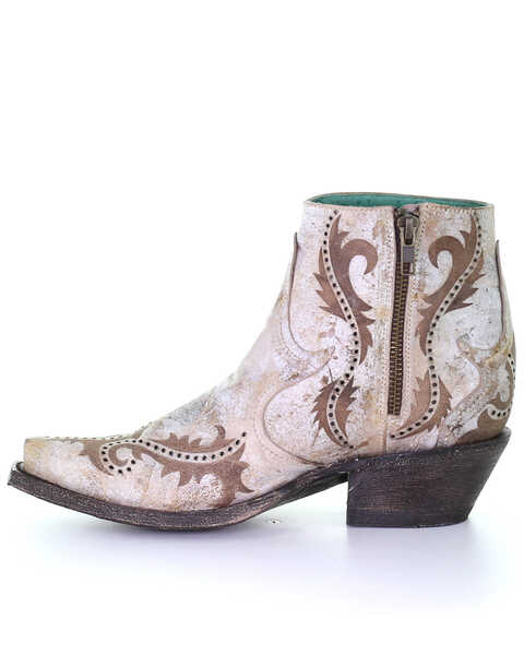 Image #3 - Corral Women's Lazer Ankle Fashion Booties - Snip Toe, , hi-res