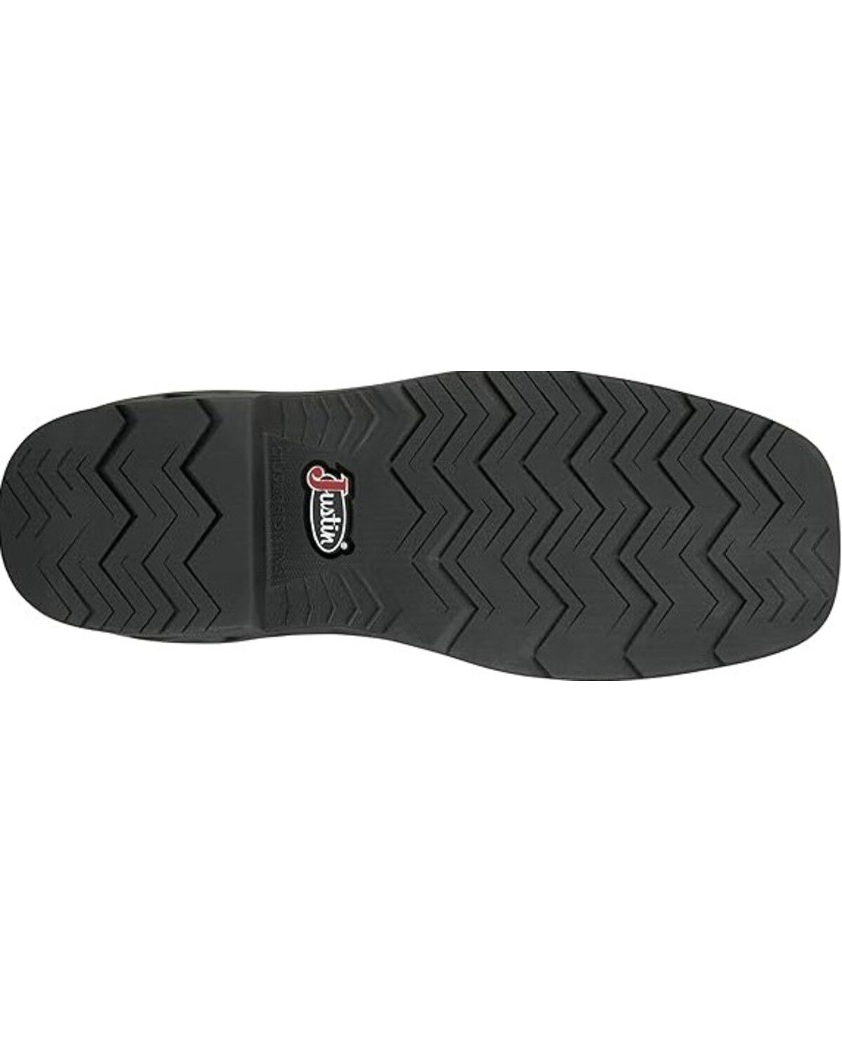 Image #6 - Justin Men's Taskmaker Pull-On Work Boots - Steel Toe, Black, hi-res