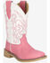 Image #1 - Smoky Mountain Little Girls' Georgia Girl Western Boots - Broad Square Toe, Pink, hi-res