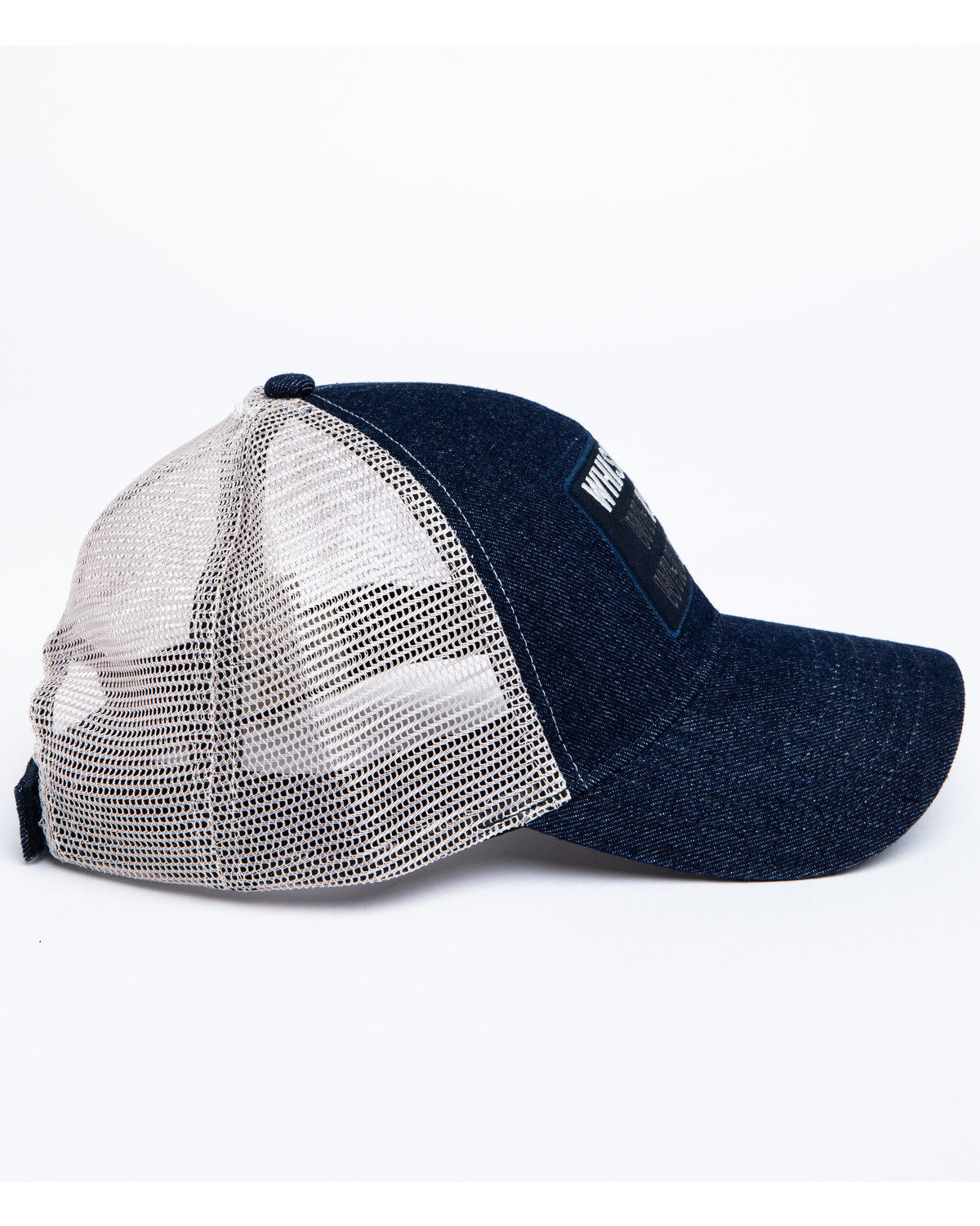Image #3 - Shyanne Women's Whiskey Is Key Mesh Ball Cap , Blue, hi-res