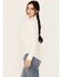 Image #2 - Wrangler Women's Modern Striped Long Sleeve Pearl Snap Western Shirt, Off White, hi-res