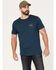 Brixton Men's Alpha Square Logo Graphic T-Shirt, Teal, hi-res