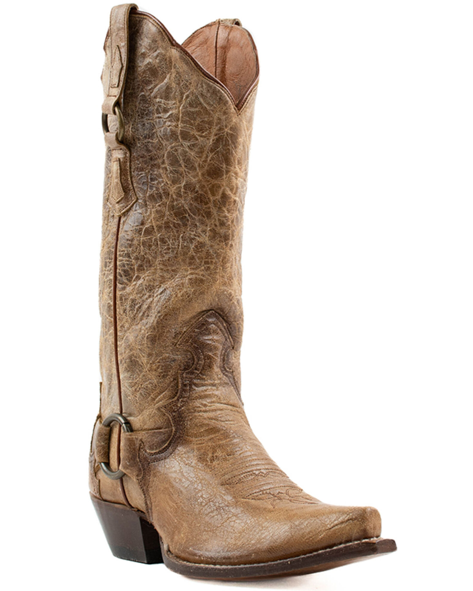 Dan Post Women's Greta Crackle Western Boots - Snip Toe