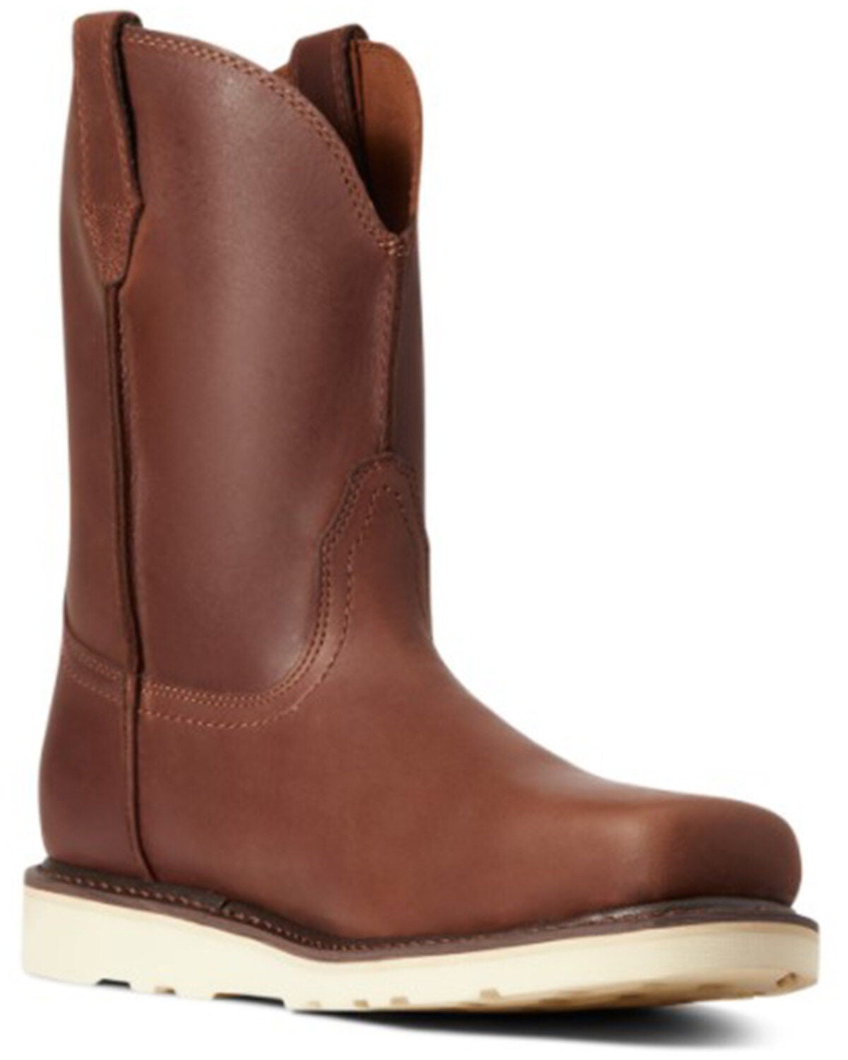 Ariat Men's Rambler Wedge Work Boots - Steel Toe, Brown, hi-res