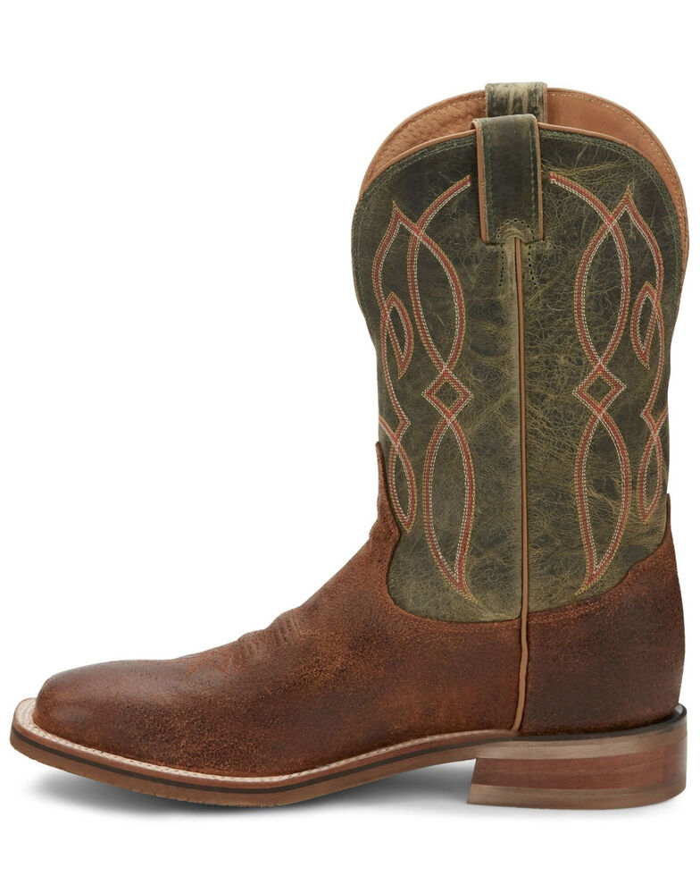 Tony Lama Men's Landgrab Brown Western Boots - Wide Square Toe | Boot Barn