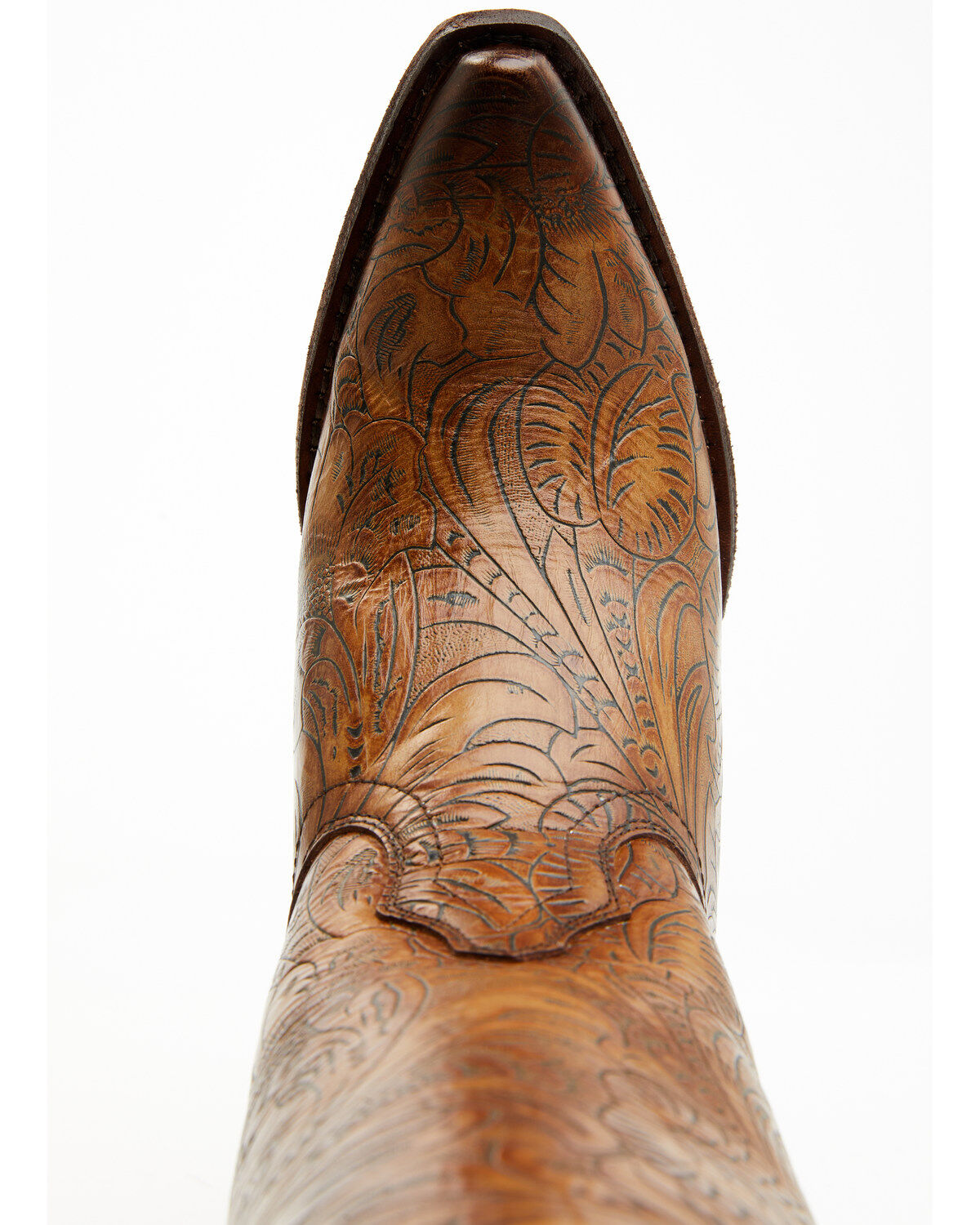 Image #6 - Shyanne Women's Eden Tooled Tall Western Boots - Snip Toe, Brown, hi-res