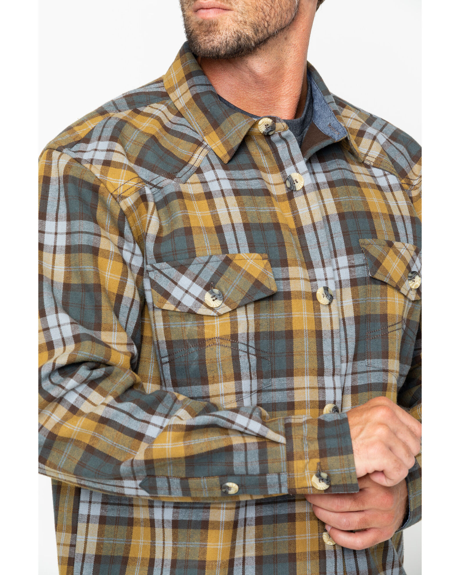 Cody James Men s Songdog Bonded Flannel Long Sleeve Western Shirt