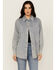 Image #1 - Blue B Women's Light Wash Rhinestone Long Sleeve Button-Down Denim Shirt, Blue, hi-res