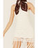 Shyanne Women's Crochet & Fringe Midi Dress, White, hi-res