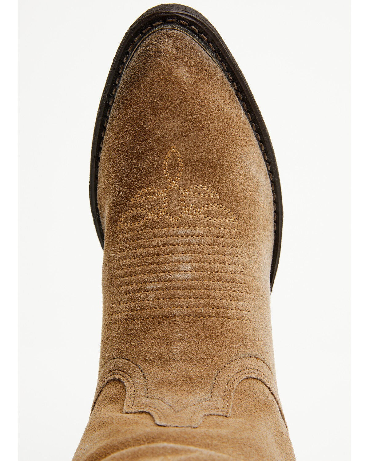 Image #6 - Laredo Women's Meadowlark Suede Western Boots - Round Toe, Camel, hi-res