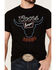 Brew City Beer Gear Men's Coors Banquet Rodeo Neon Graphic Short Sleeve T-Shirt - Black , Black, hi-res