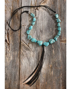 necklace jewelry chunky turquoise boot barn shyanne cord stone western beaded