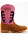 Shyanne Girls' Light-Up Western Boots - Round Toe, Pink, hi-res