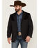 Image #1 - Cody James Men's Waco Contrast Yolk Button Down Western Sportcoat, Charcoal, hi-res