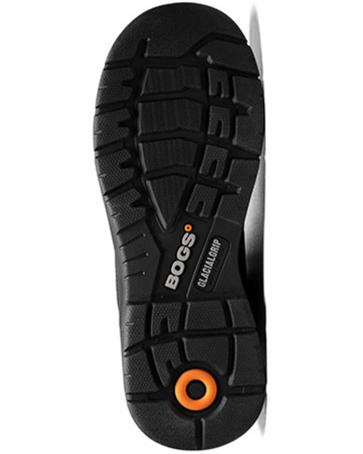 Image #7 - Bogs Men's 8" Shale Mid Glacial Grip Waterproof Work Boots - Soft Toe, Black, hi-res