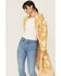 Image #3 - Blue B Women's Cactus Longline Cardigan, Mustard, hi-res