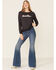 Image #2 - Dale Brisby Women's Rodeo Time Graphic Long Sleeve Top, Charcoal, hi-res
