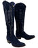 Image #1 - Old Gringo Women's Mayra Tall Western Boots - Snip Toe, Navy, hi-res