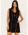 Image #2 - Idyllwind Women's Central Pike Fringe Embroidered Dress, Black, hi-res
