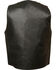Image #2 - Milwaukee Leather Men's Buffalo Snap Plain Side Vest - 3X, Black, hi-res