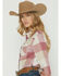 Image #3 - Wrangler Retro Women's Boot Barn Exclusive Plaid Print Long Sleeve Snap Long Sleeve Flannel Shirt, Burgundy, hi-res