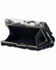 Myra Bag Women's Brook Hair-On Hide Trifold Wallet, Black, hi-res