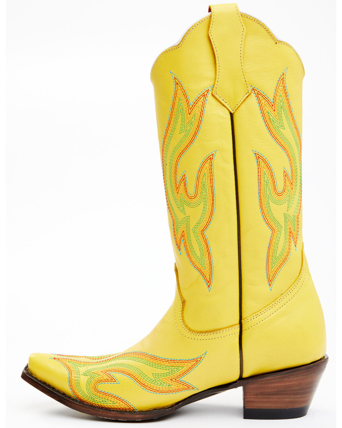 Image #3 - Planet Cowboy Women's Psychedelic Original Soft Western Boots - Snip Toe, Yellow, hi-res